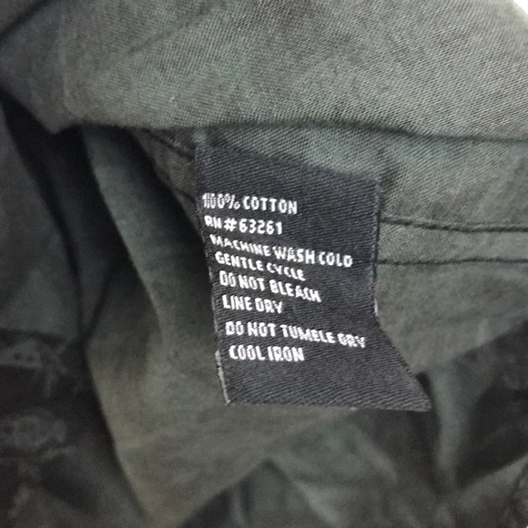 NWT Straight Faded Button Down Shirt Owl Pattern - Picture 8 of 8